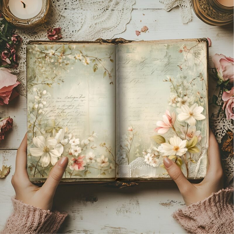 Old Flowers Book